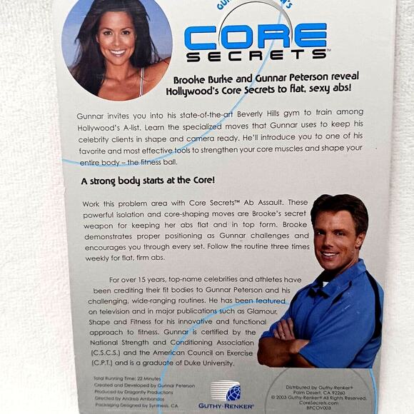 Gunnar Peterson's Core Secrets Ab Assault DVD BRAND NEW Fast Shipping - Picture 3 of 8